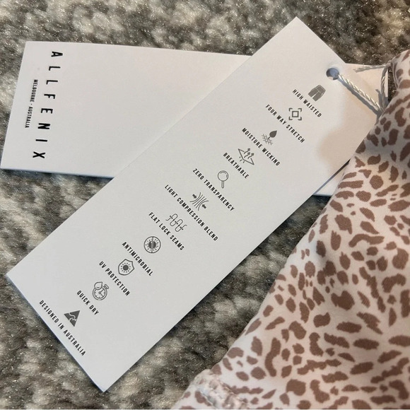 ALLFENIX Clay Cheetah 7/8 Leggings NWT - Picture 5 of 9